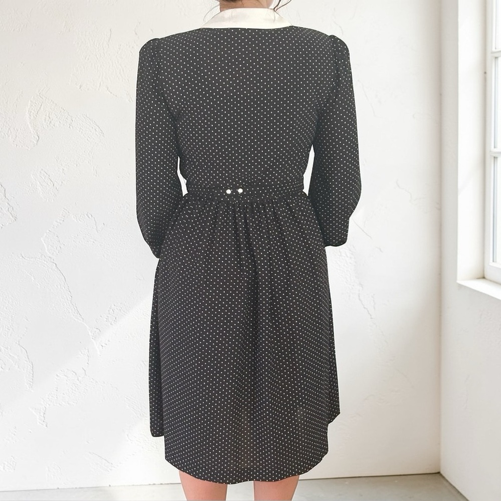 Vintage Sears Secretary Shirt Dress Sexy Teacher HeadMaster 10P Pockets Belt - Picture 5 of 16